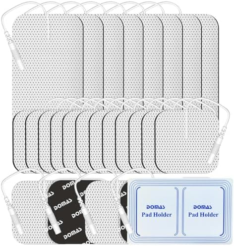DOMAS 24 Pack 2x2&2x4 TENS Pads with Pad Holder, for TENS 7000