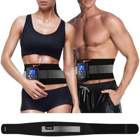 EMS Abdominal Stimulator Belt, Electronic Muscle Toner for Men & Women